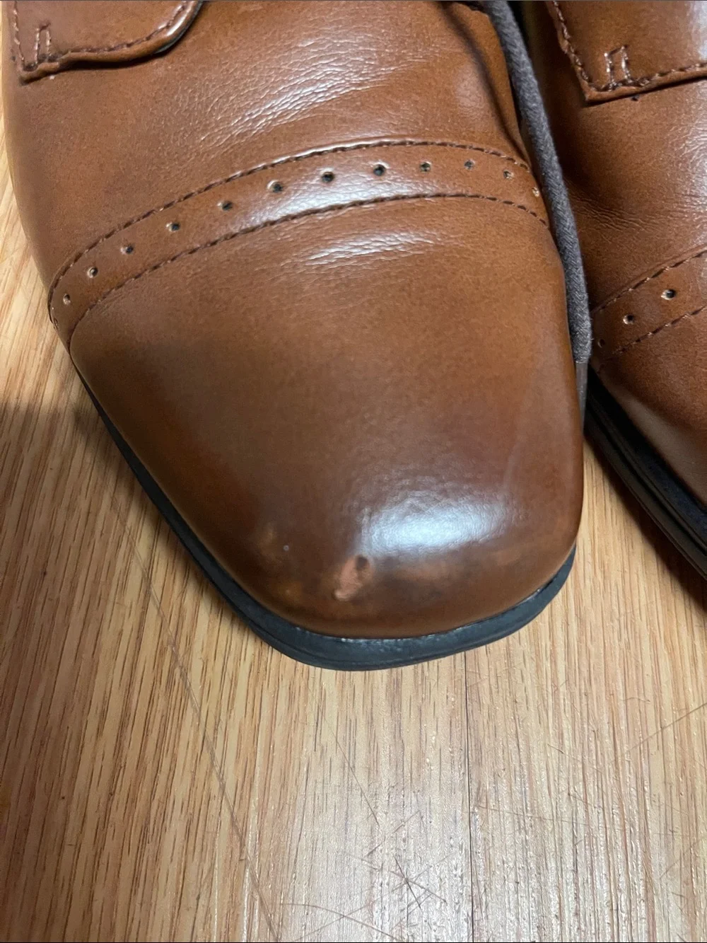 Classic Boy’s Brown Leather Lace-Up Dress Shoes